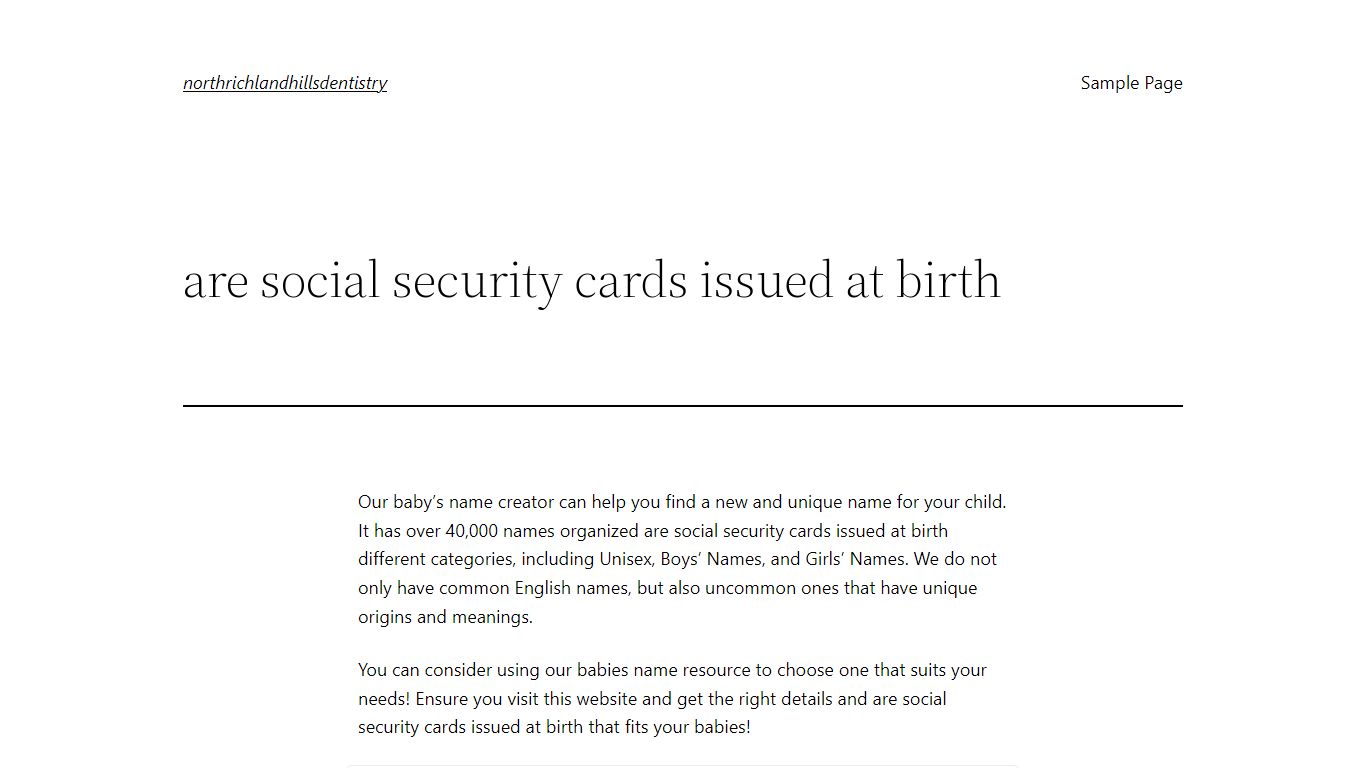 are social security cards issued at birth – northrichlandhillsdentistry
